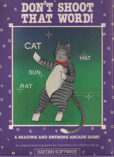Don'T Shoot That Word box art for Commodore 64